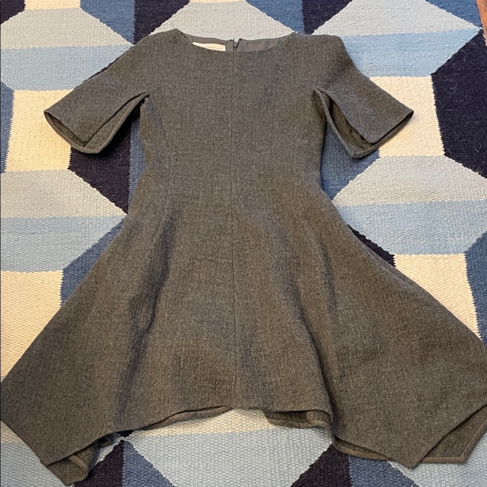 Stella McCartney Charcoal Asymmetrical Dress